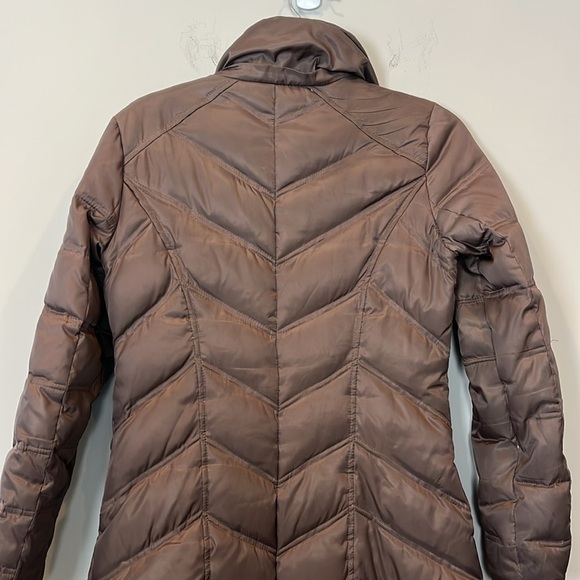 Kenneth Cole Size XS Women Down Puffer Coat Winter Jacket Brown Bronze - Picture 7 of 9